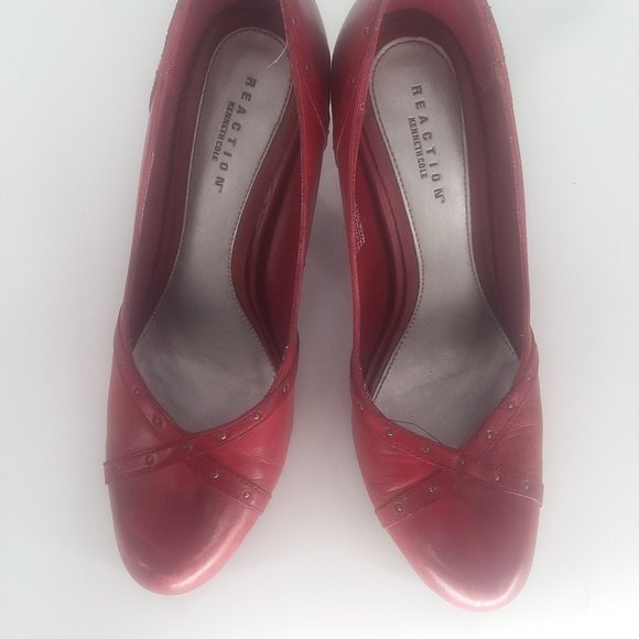 Kenneth Cole Reaction Red Leather Pump Size 8.5M - Picture 6 of 6